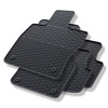 Tapis de sol en caoutchouc adapté pour Seat Leon III Hayon, Sportstourer (2013-2020) - tapis de voiture - noir - 4 pcs.