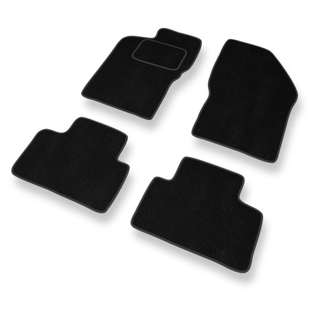 Tapis de Sol Velours adapté pour Alfa Romeo 147 (2000-2010) - Premium tapis de voiture - noir