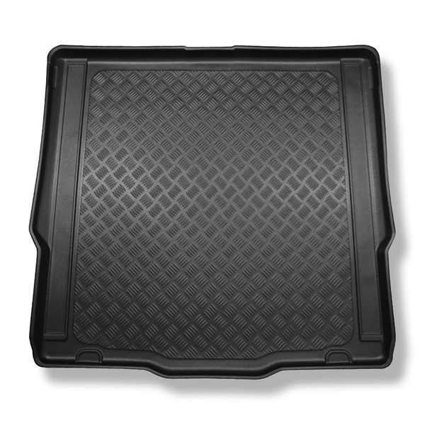 Tapis de coffre adapté pour Ford Mondeo V Break (01.2015-04.2022) - bac de coffre - protection de coffre voiture - avec roue de secours à usage temporaire ou kit de réparation