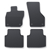 Tapis de sol en caoutchouc adapté pour Volkswagen Passat B9 SW (2024-....) - tapis de voiture - noir - 4 pcs.