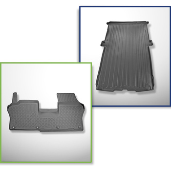 Kit tapis de coffre et tapis de voiture TPE pour: Volkswagen ID. Buzz Van (05.20