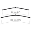 Balais d'essuie-glace de pare-brise adaptés pour Mercedes-Benz Sprinter II Van (2006-2019) - balais plat