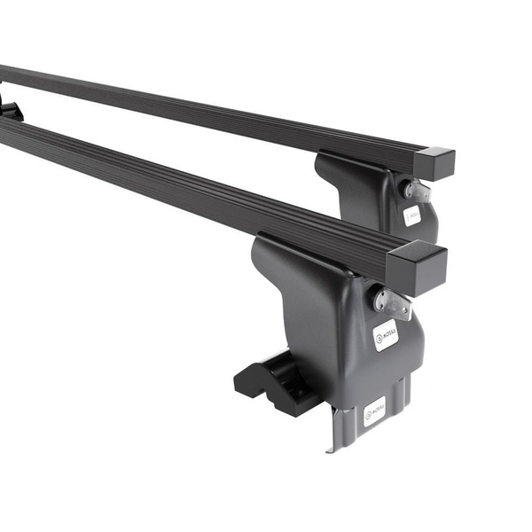 Barres de toit en acier adapté pour Ford Focus mk I Hayon (1998-2004) - Porte-Bagages de Voiture noir - toit normal