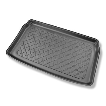 Tapis de coffre adapté pour Opel Mokka B SUV (02.2021-....) - bac de coffre - protection de coffre voiture - coffre supérieur; plancher amovible en la position la plus haute