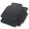 Tapis de sol en caoutchouc adapté pour Cupra Tavascan SUV (2023-....) - tapis de voiture - noir - 4 pcs.