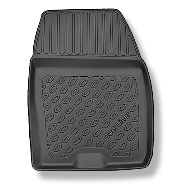 Tapis de sol en TPE adapté pour Ford Tourneo Courier Van (06.2014-2023) - 5 sièges - tapis de voiture - noir