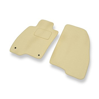 Tapis de Sol Velours adapté pour Alfa Romeo MiTo (2008-2018) - Premium tapis de voiture - beige