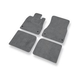 Tapis de Sol Velours adapté pour Lexus LS III XF30 Berline (2000-2006) - Premium tapis de voiture - gris