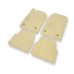 Tapis de Sol Velours adapté pour Opel Vectra C Caravan, Hayon, Berline (2002-2008) - Premium tapis de voiture - beige
