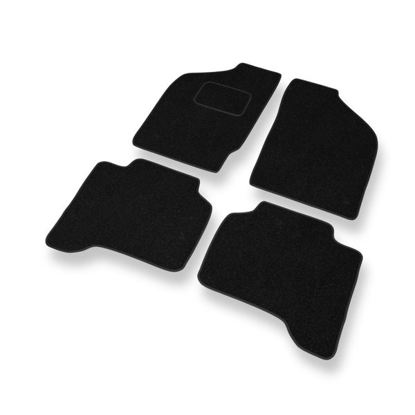 Tapis de Sol Feutres adapté pour Mitsubishi L200 III Pick-Up (2001-2006) - tapis de voiture - noir
