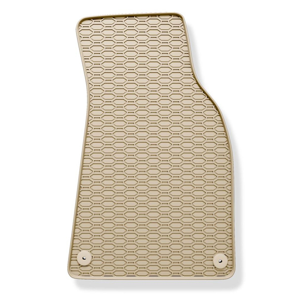 Tapis de sol en caoutchouc adapté pour Audi A5 8T Sportback (2007-2016) - tapis de voiture - beige - 4 pcs.