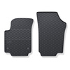 Tapis de sol en caoutchouc adapté pour Volkswagen up! Hayon (2011-2023) - tapis de voiture - noir - 2 pcs.