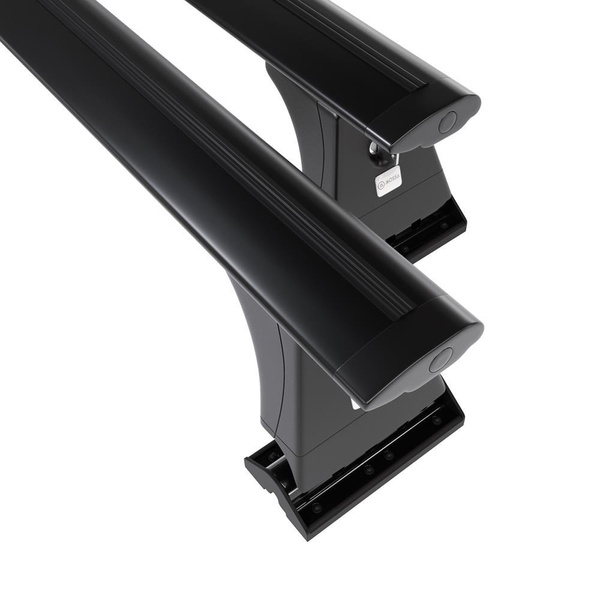 Barres de toit en aluminium adapté pour Citroen C5 Berline (2008-2017) - Porte-Bagages de Voiture noir - points de montage - (suivant le modèle de voiture ils peuvent se situer à différents endroits)