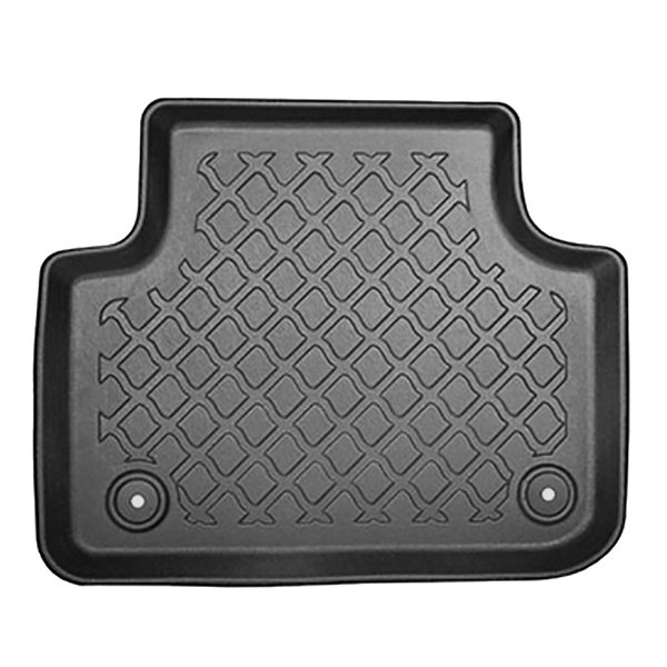 Kit tapis de coffre et tapis de voiture TPE pour: Audi Q7 4M SUV (06.2015-....) - 5/7 seats (3rd row pulled down); également pour les modèles avec rail de montage; sans 3ème rangée