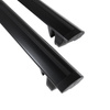 Barres de toit en aluminium adapté pour Subaru XV Crossover (2017-2023) - Porte-Bagages de Voiture noir - rails