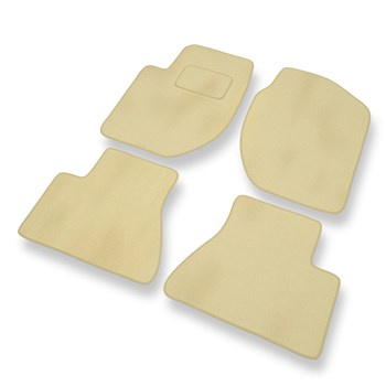 Tapis de Sol Velours adapté pour Land Rover Freelander I (1998-2006) - Premium tapis de voiture - beige