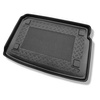 Tapis de coffre adapté pour Citroen Nemo Van (06.2008-01.2016) - bac de coffre - protection de coffre voiture - 5 places; tôle sur les parois latérales du coffre