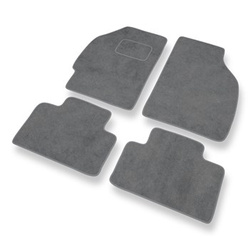 Tapis de Sol Velours adapté pour Fiat Punto II Hayon, Van (1999-2011) - Premium tapis de voiture - gris