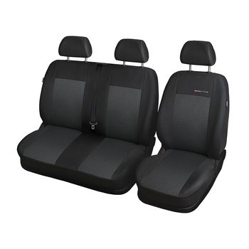 Housses de siège sur mesure adaptées pour Fiat Doblo IV Van (2015-2019) - housse siege voiture - couverture siege - E3