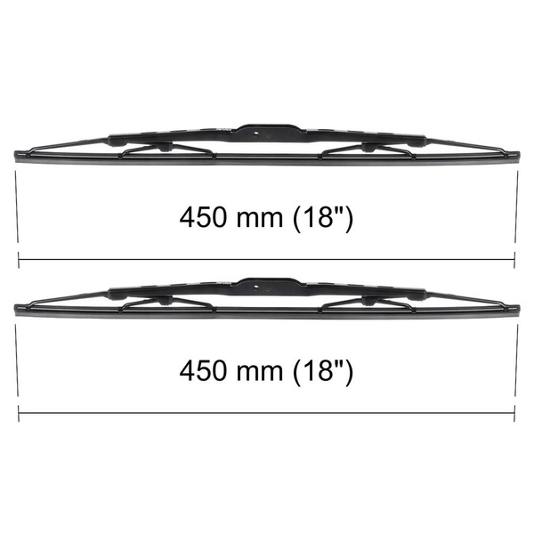 Balais d'essuie-glace de pare-brise adaptés pour Peugeot 205 Hayon, Cabriolet (01.1983-12.1998) - balais standard