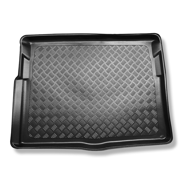 Tapis de coffre adapté pour Citroen C4 Picasso II Monospace (07.2013-11.2020) - bac de coffre - protection de coffre voiture - 5 places; coffre inférieur (sans insert de polystyrène sous le plancher du coffre)