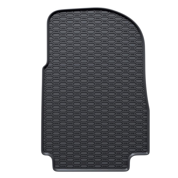 Tapis de sol en caoutchouc adapté pour Renault Captur I SUV (2013-2019) - tapis de voiture - noir - 4 pcs.