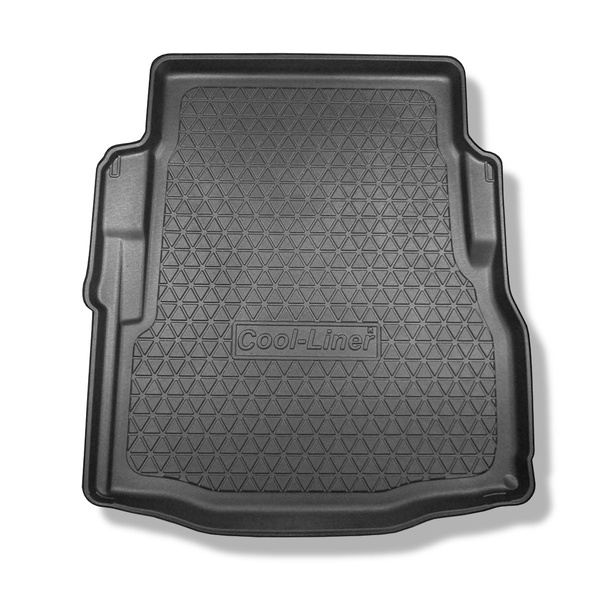 Tapis de coffre adapté pour Jaguar XF X260 Berline (09.2015-....) - bac de coffre - protection de coffre voiture - avec roue de secours à usage temporaire
