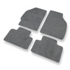 Tapis de Sol Velours adapté pour Fiat Punto II Hayon, Van (1999-2011) - Premium tapis de voiture - gris