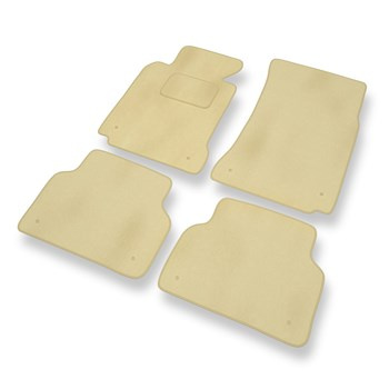 Tapis de Sol Velours adapté pour BMW 5 M5 III E39 (1998-2003) - Premium tapis de voiture - beige