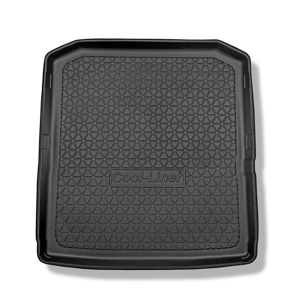 Tapis de coffre adapté pour Skoda Superb III 3V Break (09.2015-....) - bac de coffre - protection de coffre voiture - coffre inférieur (sans plancher multi-fonctions); non pour version hybride