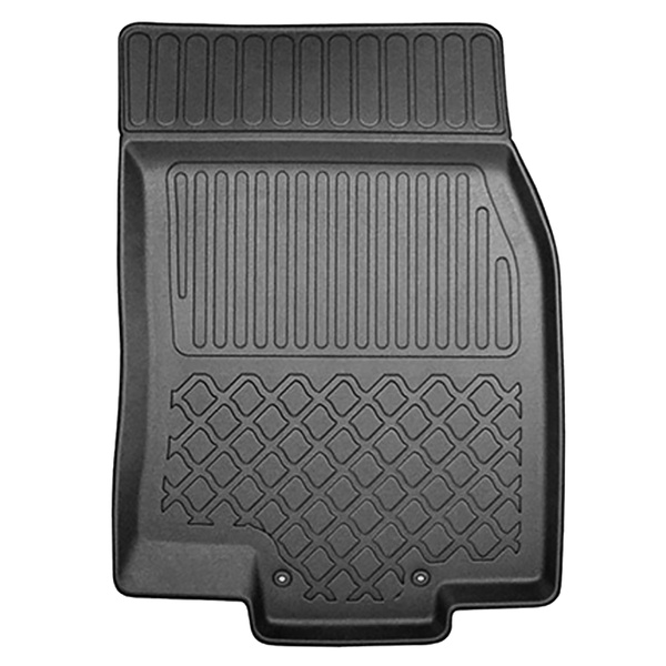 Kit tapis de coffre et tapis de voiture TPE pour: Nissan X-Trail III SUV (08.2014-08.2017) - 5 places; coffre supérieur (sur plancher amovible); sans 3ème rangée