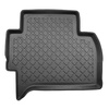 Tapis de sol en TPE adapté pour Volkswagen Amarok I Pick-Up (08.2010-05.2020) - cabine double - tapis de voiture - noir