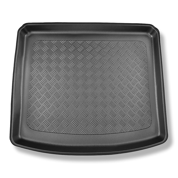 Tapis de coffre adapté pour MG ZS SUV (10.2021-....) - bac de coffre - protection de coffre voiture - sur le coffre inférieur et supérieur; avec plancher amovible du coffre; non pour version hybride+