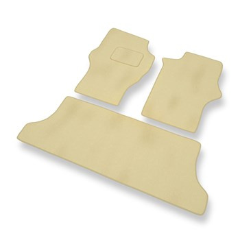 Tapis de Sol Velours adapté pour Mitsubishi L400 (1994-2007) - Premium tapis de voiture - beige