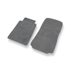 Tapis de Sol Velours adapté pour Mercedes-Benz Classe C W202 Break, Berline (1993-2000) - Premium tapis de voiture - gris