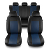 Housses de siège adaptées pour Peugeot 307 I, II (2001-2012) - housse siege voiture universelles - couverture siege - CM-BL