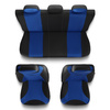 Housses de siège adaptées pour Audi A1 I, II (2010-2019) - housse siege voiture universelles - couverture siege - TR-BL