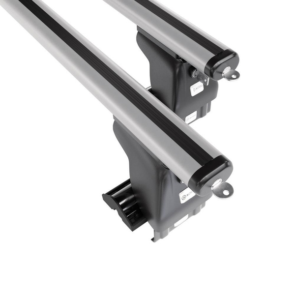 Barres de toit en aluminium adapté pour Hyundai Getz Hayon (2002-2004) - Porte-Bagages de Voiture argent - toit normal