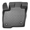 Tapis de sol en TPE adapté pour Ford S-Max II Monospace (09.2015-2023) - 5 ou 7 sièges; sans la troisième rangée de sièges - tapis de voiture - noir