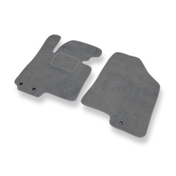 Tapis de Sol Velours adapté pour Kia Sportage III SUV (2010-2016) - Premium tapis de voiture - gris