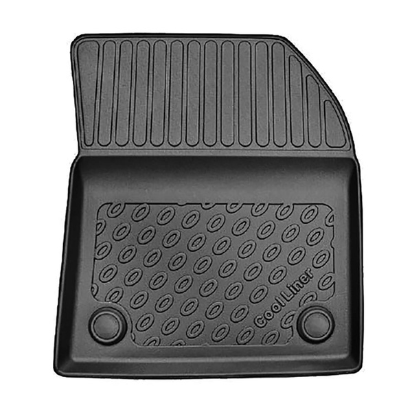 Kit tapis de coffre et tapis de voiture TPE pour: DS 7 Crossback SUV (01.2019-2022) - aussi avec boîte hybride E-Tense;pas pour les modèles avec tunnel dans la deuxième rangée;coffre inférieur;sous / sans plancher amovible de coffre