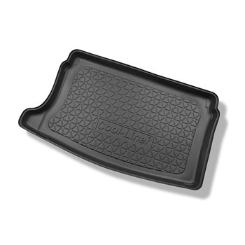 Tapis de coffre adapté pour Seat Ibiza V 6F Hayon (06.2017-....) - bac de coffre - protection de coffre voiture - coffre supérieur; modèles avec plancher amovible du coffre