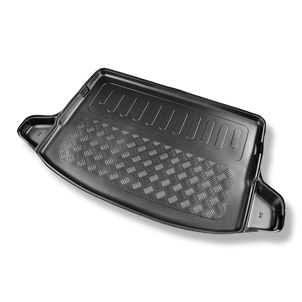 Tapis de coffre adapté pour Ssangyong Korando IV C300 SUV (09.2019-2025) - bac de coffre - protection de coffre voiture - coffre supérieur; modèles avec plancher amovible du coffre; la cavité gauche et / ou droite peut ètre coupée; aussi pour la version é