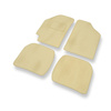 Tapis de Sol Velours adapté pour Toyota Corolla VII Coupé, Hayon, Break, Liftback, Berline (1991-1997) - Premium tapis de voiture - beige