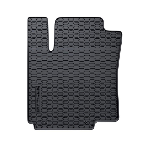 Tapis de sol en caoutchouc adapté pour Kia Rio III Hayon, Berline (2011-2016) - tapis de voiture - noir - 4 pcs.