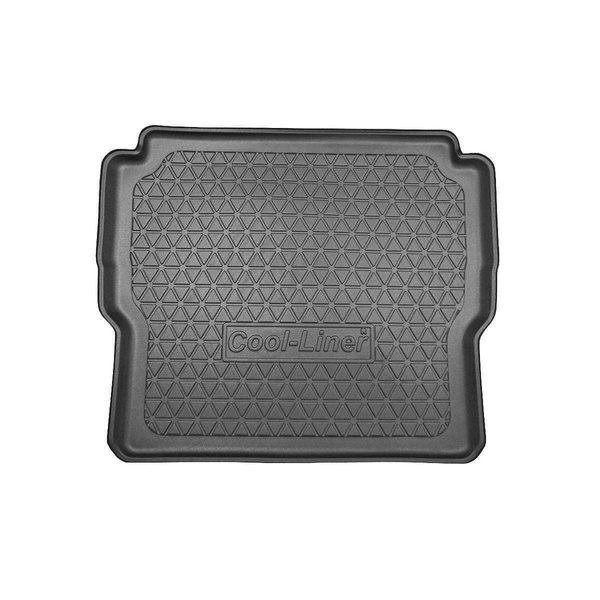 Tapis de coffre adapté pour Microcar M. Go III SUV (07.2015-03.2017) - bac de coffre - protection de coffre voiture - 2/4 places; 2e rangée de sieges démontée