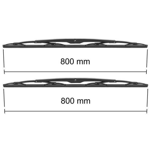 Balais d'essuie-glace de pare-brise adaptés pour Jelcz Salus M101I4 Autobus (2001-2008) - balais standard