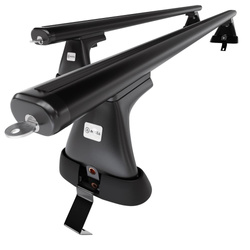 Barres de toit en aluminium adapté pour Opel Astra K mk V Sports Tourer (2016-2022) - Porte-Bagages de Voiture noir - toit normal