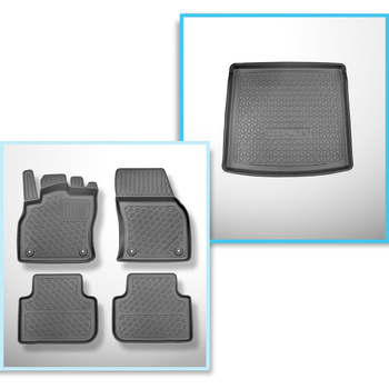 Kit tapis de coffre et tapis de voiture TPE pour: Audi Q3 Sportback (09.2019-...