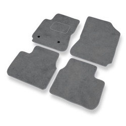 Tapis de Sol Velours adapté pour Citroen C4 Cactus I Crossover (2014-2021) - Premium tapis de voiture - gris